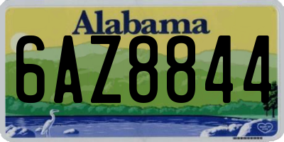 AL license plate 6AZ8844