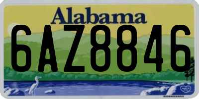 AL license plate 6AZ8846