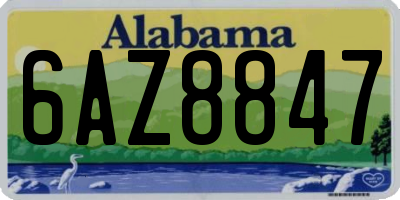AL license plate 6AZ8847