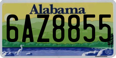 AL license plate 6AZ8855