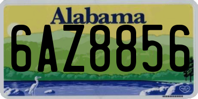 AL license plate 6AZ8856