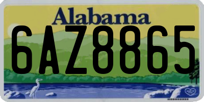 AL license plate 6AZ8865