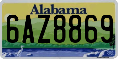 AL license plate 6AZ8869