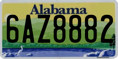 AL license plate 6AZ8882