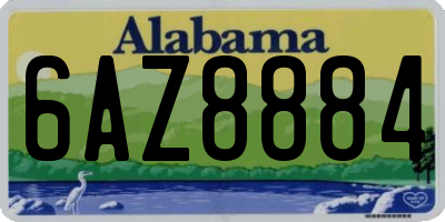 AL license plate 6AZ8884