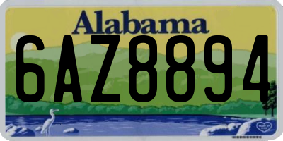 AL license plate 6AZ8894