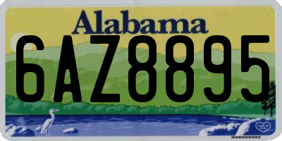 AL license plate 6AZ8895