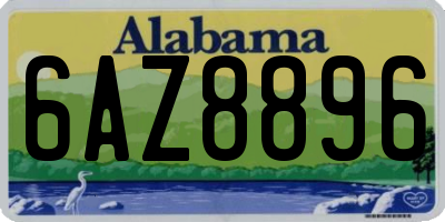 AL license plate 6AZ8896