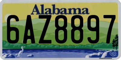 AL license plate 6AZ8897