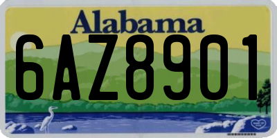 AL license plate 6AZ8901