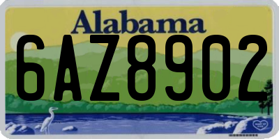 AL license plate 6AZ8902