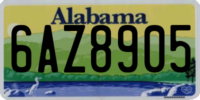 AL license plate 6AZ8905