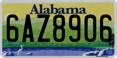 AL license plate 6AZ8906