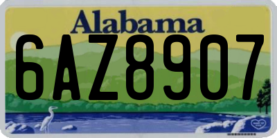 AL license plate 6AZ8907