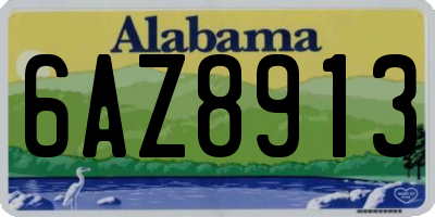 AL license plate 6AZ8913