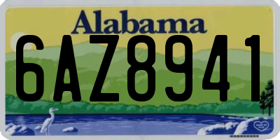 AL license plate 6AZ8941