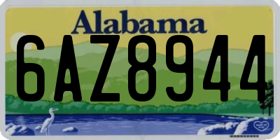 AL license plate 6AZ8944