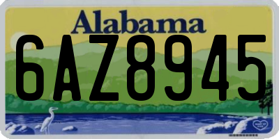 AL license plate 6AZ8945