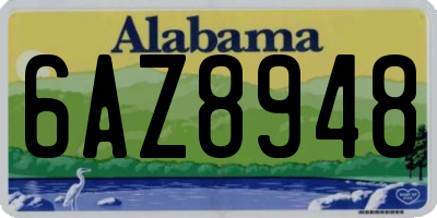 AL license plate 6AZ8948