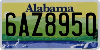 AL license plate 6AZ8950