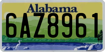 AL license plate 6AZ8961