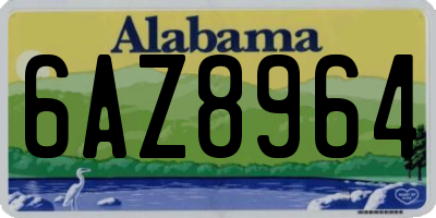 AL license plate 6AZ8964