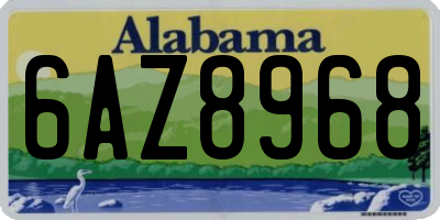AL license plate 6AZ8968