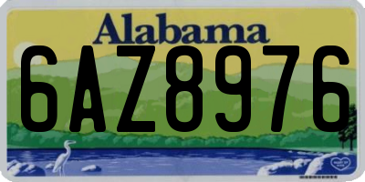 AL license plate 6AZ8976