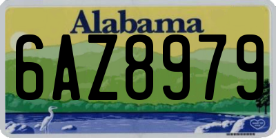 AL license plate 6AZ8979