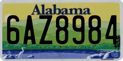 AL license plate 6AZ8984