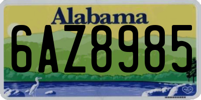 AL license plate 6AZ8985