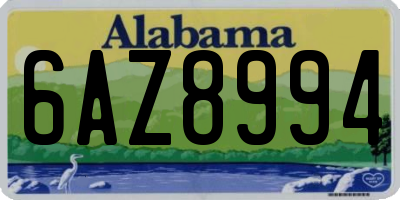 AL license plate 6AZ8994