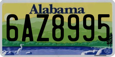 AL license plate 6AZ8995