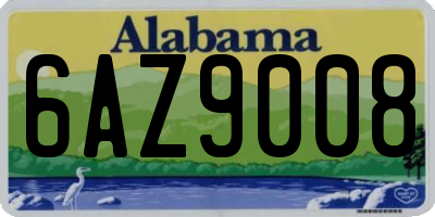 AL license plate 6AZ9008