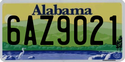 AL license plate 6AZ9021