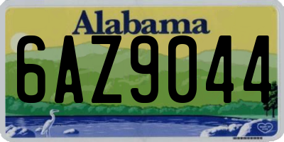 AL license plate 6AZ9044