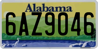 AL license plate 6AZ9046