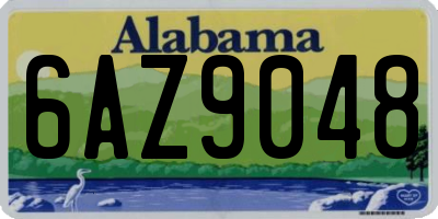 AL license plate 6AZ9048