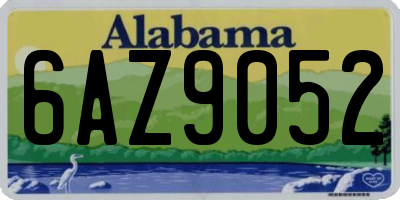 AL license plate 6AZ9052