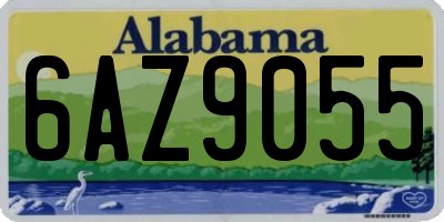 AL license plate 6AZ9055