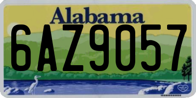 AL license plate 6AZ9057