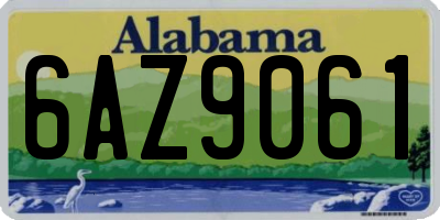 AL license plate 6AZ9061