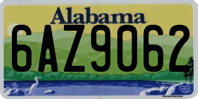 AL license plate 6AZ9062