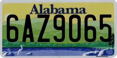AL license plate 6AZ9065