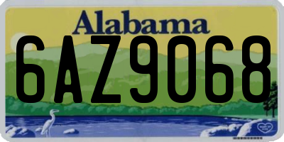 AL license plate 6AZ9068