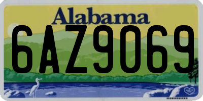 AL license plate 6AZ9069