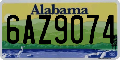 AL license plate 6AZ9074