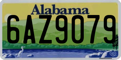 AL license plate 6AZ9079