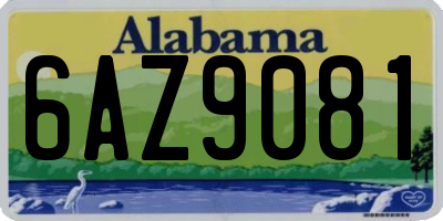 AL license plate 6AZ9081