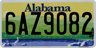 AL license plate 6AZ9082